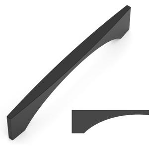 Amerdeco 10 Pack Matte Black Cabinet Pulls 5 Inch(128MM) Hole Centers Kitchen Cabinet Handles for Cabinets Cupboard Handles Drawer Pulls ZH0085