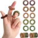 Mr. Pen- Spiky Sensory Rings, 10 Pack, Colorful Stress Relief Fidget Sensory Toys, Fidget Rings, Fidget Ring for Anxiety, Stress Relief Rings, Massager for Fidget, Sensory Ring (Earthy)