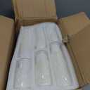 36 PCS Ivory White Pillar Candles with Glass Candle Holders Clear Hurricane Candle Holders Glass Cylinder Vases for Centerpieces Wedding Party, Event, Home Office (18 Candles+18 Candle Hoders)