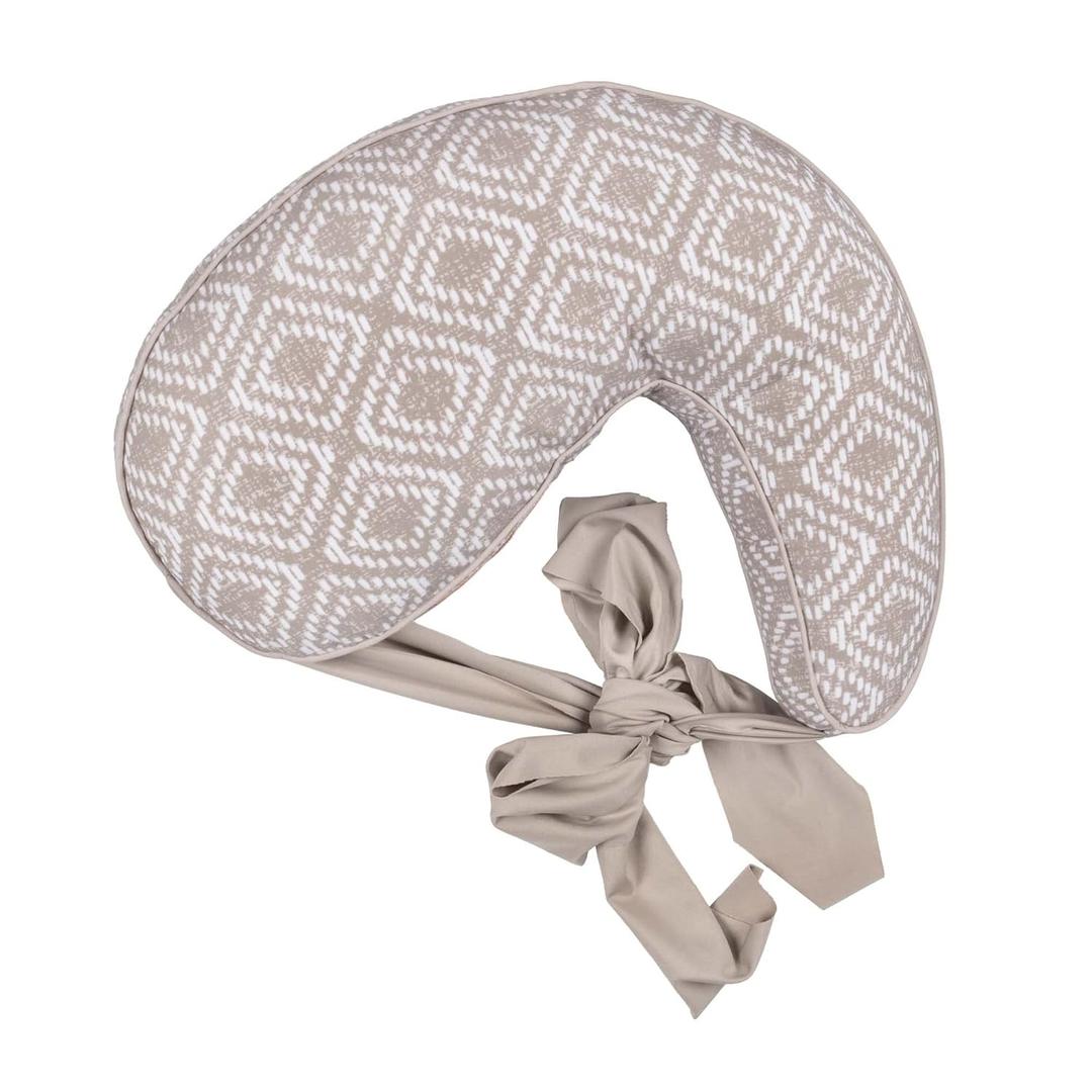 Boppy Anywhere Travel Nursing Pillow, Latte Rattan, Plus Sized to Petite with Stretch Belt, Portable Nursing Pillow, Breastfeeding and Bottle-Feeding Support, Machine Washable (1 count (pack of 1))
