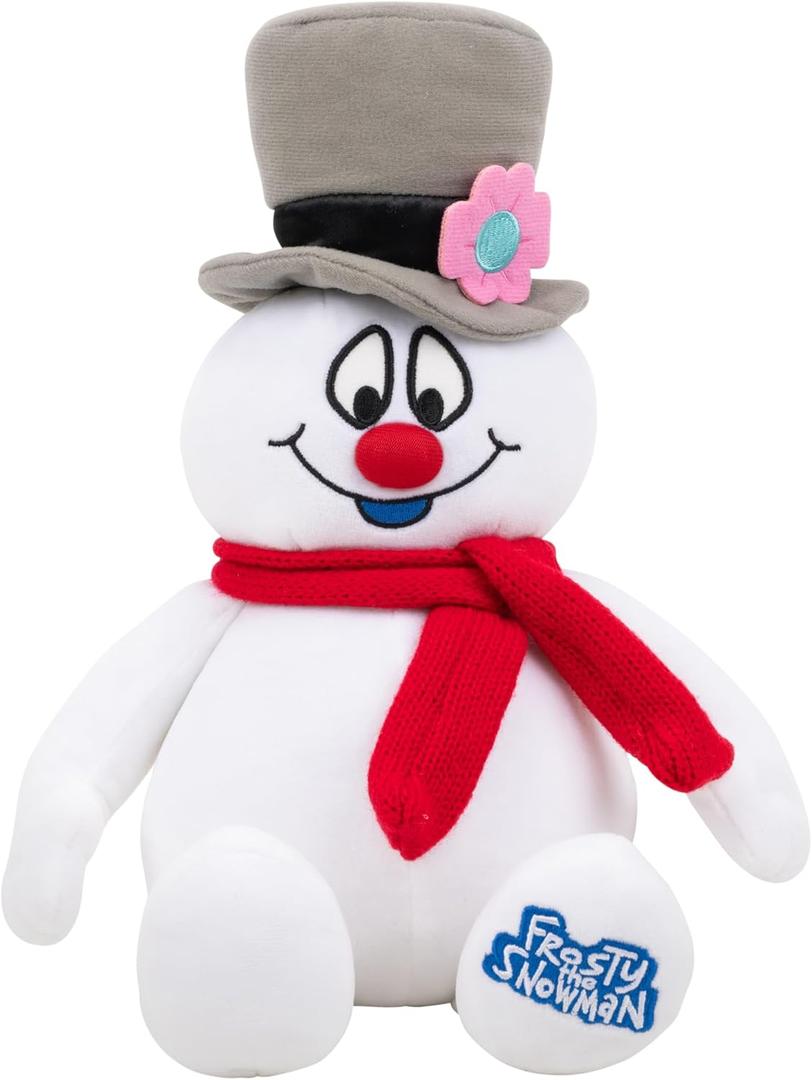 Jazwares Warner Bros. Discovery 12-Inch Frosty The Snowman Plush - Super-Soft and Huggable Plush Toy - Official Licensed Plush - for All Ages (Multicolor)