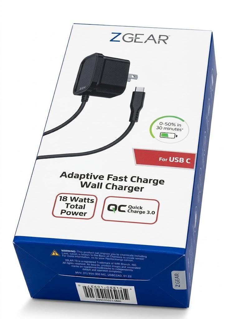 ZGEAR Adaptive Fast Charge Wall Charger