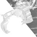 HDBUBALUS Motorcycle Engine Transmission Interface Cover Transmission Shroud Cover Fit For Harley Softail 2007-2017 Chrome
