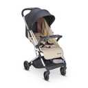 Joovy Kooper Lightweight Baby Stroller Featuring Removable, Swing-Open Tray, Big Wheels, Reclining Seat with Footrest, Extra-Large Retractable Canopy, and Compact Fold (Sand)