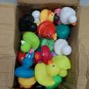 LINICE 30 Pcs Rubber Ducks, Random Assortment Ducks Bulk, Mini Rubber Duckies for Toddler Baby Bath Toys, Kids Bath Pool Toys Birthday Gifts Party Favors
