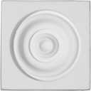 Ekena Millwork PB02X02X01MA Maria Plinth Blocks, 2 3/8"W x 2 3/8"H x 1"P, Primed