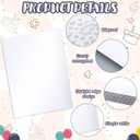 Skyygemm 12 Pcs 17 x 25 Inch Rectangle Cake Boards Half Sheet Cake Board Corrugated Single Wall Base for Pizza Dessert Base Pastries Food Bottoms Party Display Supplies Grease Proof Cardboard, White