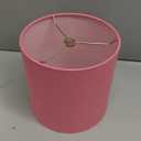 Aspen Creative 31239A Transitional Drum (Cylinder) Shaped Spider Construction Lamp Shade in Rose Pink, 8" Wide (8" x 8" x 8")