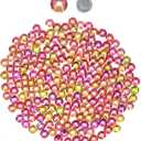 2 x Novani Hotfix Rhinestones,Rainbow Glass Round Glitter Crystals Sparkly Gems for Crafts Clothes Shoes Bag DIY Decoration (SS20/4.8MM/1440pcs)