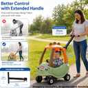 Handle Extension for Cozy Coupe, Parent Push Handle Replacement for Little Tikes Cozy Coupe, Easy-Install Push Bar, Durable for Cozy Coupe Accessory
