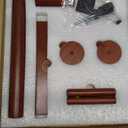 Gkmri Wooden Yarn Holder for Crocheting, Magnetic Yarn Holder Spinner with 360 Rotation & 2 Spindles, All-in-One with Phone Stand & Crochet Hook Storage, Perfect Gifts for Knitters