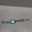 OLEVS Men Watch Blue Gold Analog Quartz Stainless Steel Waterproof Luminous Date Luxury Casual Watch