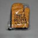 Funny Hostess Cooking and Baking BBQ Kitchen Gadgets with Heat Resistant Silicone Non-Slip, I Bake So I Don't Punch People in The Throat Oven Mitts Set of 2, Gifts for Bakers Chef Friends Mom Wife