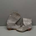 womens Cowboy Boots (9, Silvery)