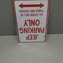 Vintage Metal Signs Car Room Decor for Boys Jeep Parking Only Garage Sign Funny Wall Decor for Men Bedroom