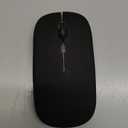 Wireless Bluetooth Mouse Rechargeable Laptop Mice with LED Lights Silent Slim Use(BT5.2 and 2.4G Portable USB) Dual Mode Computer Mouse for Laptop/iPad/Tablet/Apple/Computer/Mac (Black)