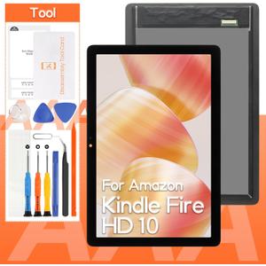 Screen Replacement for Amazon Kindle Fire HD 10 11th Gen 2021,for Amazon Kindle Fire HD 10 Plus 11th Gen 2021 T76N2B LCD Display Touch Screen Digitizer Full Assembly,with Tools