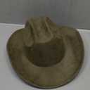 LIDHAY Cowboy Hat for Women Men with Shapeable Wide Brim Western Suede Hat for Cowboys and Cowgirls (Army Green)