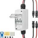 Pjerjzn Solar Panel Disconnect Switch 1000V 30A PV Disconnect Switch Outdoor Miniature Circuit Breaker IP65 for Solar PV Homes Battery (1000V 30 Amp)