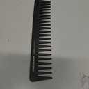 Charlemagne Carbon Hair Comb for Men - 19 cm, Coarse Teeth - Antistatic, Shatterproof Carbon Wide Tooth Comb for Curls & Texture Detangling - Developed by Barbers, Designed in Germany (19 Cm Wide Tooth Comb)