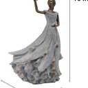 DiliComing Fairy Garden Statue Outdoor - 16 Inch Lady Figurine Yard Gift, 11 x 7 x 16 inches