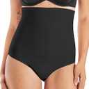 Maidenform Women's Shapewear Underwear, High-Waisted Shapewear Panties, Shapewear Tummy Control Shaping Brief
(XX-Large, Black)