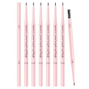 Eyebrow Pencils for Women,6Pack Micro Eyebrow Pencil Waterproof Smudgeproof,Ultra-Precise Tip Long-Lasting Brow Pencils for Natural Looking Eyebrows,Built-In Spoolie Brush,01 Elegant Tea Brown.