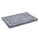 PELZIN Stoutwool Indestructible Dog Bed - Fluffy Chew Proof Dog Crate Pad - Tough Kennel Pad for Aggressive Chewers - Washable, Ideal for Jumbo Breeds & Fits 54-Inch Crate - 53"x35", Gleam