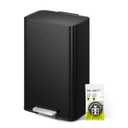 EKO Madison Matte Black Stainless Steel 13.2 Gal/50L Kitchen Step Trash Can or Recycling Bin, Removable Inner Liner, Soft Close Lid, Fingerprint Resistant Finish