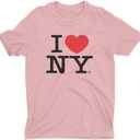 I Love NY Officially Licensed Adult Unisex Tees (White) S