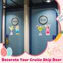2 x Konohan 4 Pcs Easter Cocktail Cruise Door Decorations Easter Magnetic Car Magnets Bunny Egg Chick Drink Magnets Cruise Must Haves for Carnival Stateroom Door Refrigerator Party Supplies