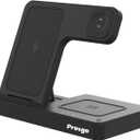 Presgo Wireless Charger for iPhone Charging Station - 3 in 1 Fast Charging for iPhone 16 15 14 13 12 Pro Max Plus, Charger Stand for Apple Watch Series & Air pods 4 3 2 Pro Series