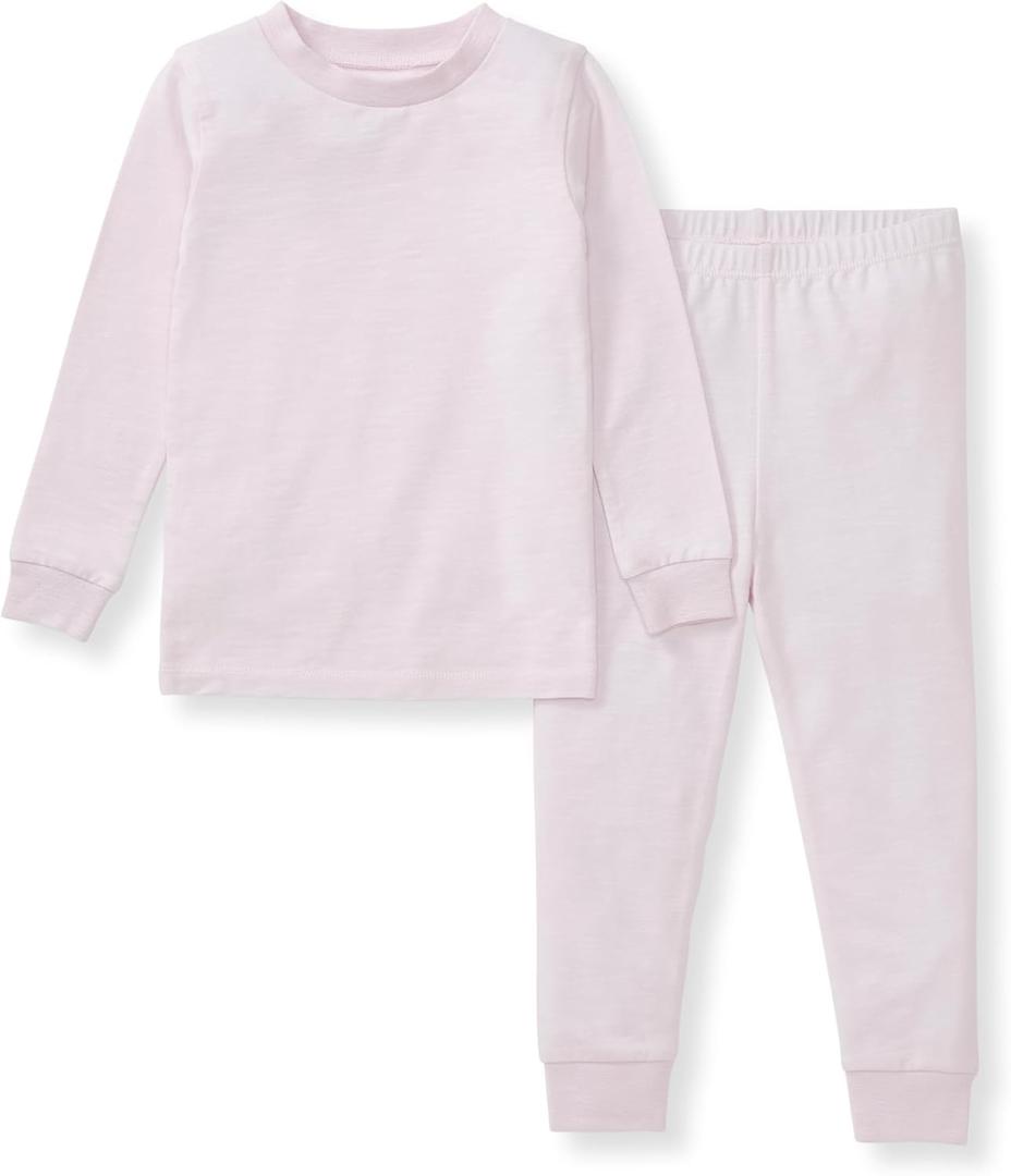 Burt's Bees Baby Unisex Baby Honeysoft Pajamas, Tee and Pant 2-Piece Pj Set, Soft Organic Cotton & Lyocell Blend