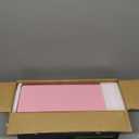 Wisuse Bamboo Desk Mail Organizer with Drawer, Wooden File Bill Sorter Storage Box for Desktop, Letter Countertop Holder for Home, Office, School Organization, Tabletop Accessories Supplies (Pink)