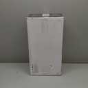 Brabantia Rectangular Fall Front Bread Box (Brilliant Steel) Large Front Opening Flat Top Bread Store for Kitchen Counter, Fits 2 Loaves