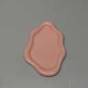 Ceramic Jewelry Tray Trinket Dish, Decorative Cloud Vanity Key Tray for Women, Ring Holder Dish, Cute Jewelry Plate Bowl Room Decor Aesthetic, Pink, Medium (7.7" x 5.3" x 0.6")