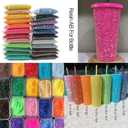 Big Pack 4mm 25000PCS Resin Rhinestone Flatback Round AB Jelly Color Rhinestones for Nail Art, Bottles, Makeup Clothes Shoes Cup DIY Crafts Supplies (49 Yellow AB)