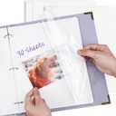 Photo Album Refill Pages for 3 Ring Binder, 60 Pages 9 x 11 Inch Self Adhesive Photo Album Scrapbook Refill Pages Fit 2x3 4x6 5x7 8x10 Photos Stamps Recipe Cards