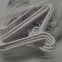 Plastic Hangers HD Heavy Duty, 16 Pcs. White Color, Made in USA, 3/8 Thickness, Durable, Tubular, Lightweight, for Clothes, Coat, Pants, Shirts, Dress, TINEFF, Free and Quick delivery. from USA