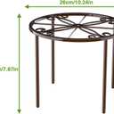 bussdis 1 PCS Plant Stand,-Heavy Duty Metal Stand Decorates Plants, Anti-Rust Flower Pot Stand, Round Plant Rack for Room Indoor and Outdoor Courtyard,Gardens, Brown.