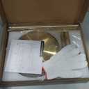 Freestanding Toilet Paper Holder with Shelf, Gold Toilet Paper Stand with Storage Tray and Space for 4 Extra Rolls