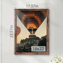 16x22 Picture Frame, Classic Brown Poster Frame, 1 Pack