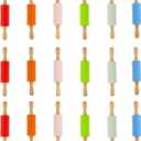 18 Pack Small Rolling Pin for Kids, 9 Inch Kids Rolling Pin for Home Kitchen (6 colors)