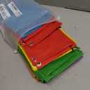 Pencil Pouch for 3 Ring Binder, 36 Pack Bulk Pencil Bags with Zipper, 6 Colored Pencil Case for Classroom School Office Supplies, Large Sturdy and Durable Cloth Pencil Pocket for 3 Holder Binder, 9.8 inches x 7.1 inches