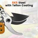 Professional 2-Pack Pruning Shears and Tin Snips, 8.7" Tin Snips + 7.5" Pruning Shears