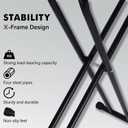 veiox Ironing Board Full Size, Metal Construction Iron Board with Extra Thick Heavy Duty Padded Cover, Stable Structure, Anti-Skid Feet (47x16)