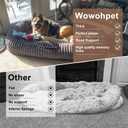 Human Dog Bed for Adult,70"x38"x10" Extra Large Human Pet Bed,Orthopedic Washable XL Dog Bed with Memory Foam (Darkgrey)