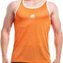AIMPACT Men Athletic Workout Tank Top Mesh Casual Sleeveless Shirts, 2XL