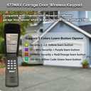 Black Garage Door Opener Keypad Compatible with Liftmaster/Chamberlain/Craftsman Openers, Replace G940EV-P2, 878MAX, 877MAX, 877LM, 377LM, 977LM, Wireless Keyless Keypad