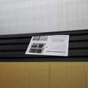 Slat Wall Paneling 4x8 FT Black Slatwall Panels – Heavy-Duty PVC Garage Wall Storage System, Easy-Install Slats for Garage Slat Wall Storage Systems, Garage Organization, Bike Rack & Home Storage
